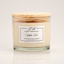 Load image into Gallery viewer, 100% scented soy wax candle strong natural organic special handmade island memories beach smells island fragrances pikaki tuberose gardenia plumeria