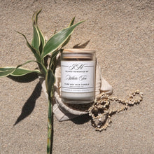 Load image into Gallery viewer, 100% soy wax candle long burning strong handmade luxury fragrance handmade gifts home fragrances beach scent real flower fragrances