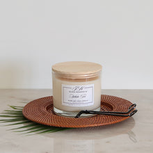 Load image into Gallery viewer, 100% scented soy wax candle strong natural organic special handmade island memories beach smells island fragrances pikaki tuberose gardenia plumeria